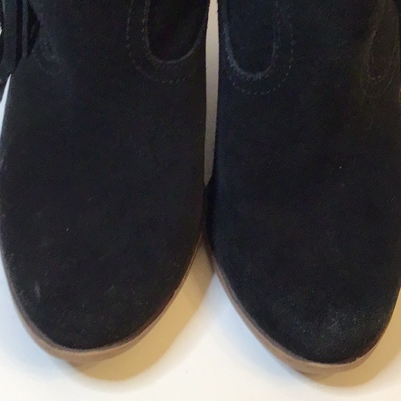 STEVE MADDEN OHIO BLACK LEATHER UPPER ANKLE HEELS BOOT SZ 7.5 M - Picture 16 of 16